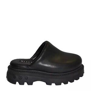 Simon Miller Black Leather Mules